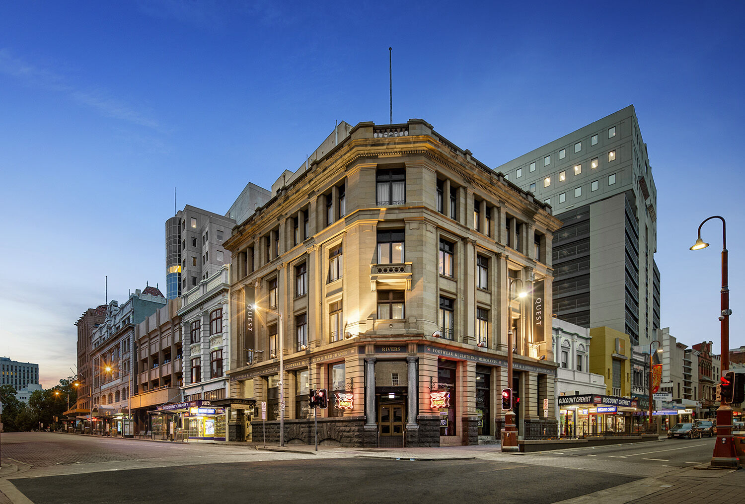 Aparthotel Quest Savoy Hobart Esterno foto